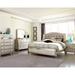 Rosdorf Park Stutz 4 Piece Bedroom Set in Metallic Platinum Upholstered in Brown | 65 H x 65.15 W x 85.35 D in | Wayfair