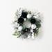 The Holiday Aisle® Alperton Faux Pine Wreath Most Realistic Faux in Black/Green/White | 15 H x 15 W x 4.5 D in | Wayfair