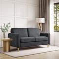 Serta Dawn Channel Tufted Loveseat, Wood in Brown | 33.9 H x 58.3 W x 33.5 D in | Wayfair 132A009CHR