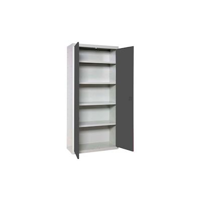 SimonRack Metallschrank 2 Türen 4 Fachböden Zerlegt GRAU/ANTHRACITE 1800x600x400 mm (Höhe x Länge x Breite) Image