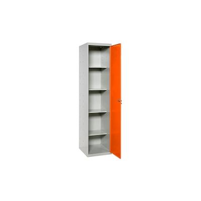 SimonRack Metallschrank 1 Tür 4 Fachböden Zerlegt GRAU/ORANGE 1800x400x400 mm (Höhe x Länge x Breite) Image