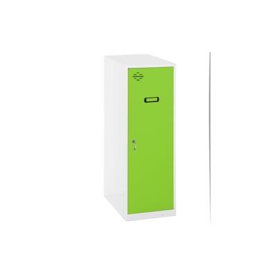 SimonRack Metallschrank Single mini zerlegt 1 Tür WEISS/GRÜN 915x400x500 mm (Höhe x Länge x Breite) Image