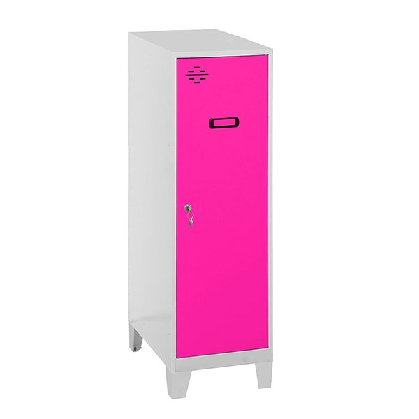 SimonRack Metallschrank mini zerlegt 1 Tür GRAU/ROSE 1015x300x500 mm (Höhe x Länge x Breite) Image