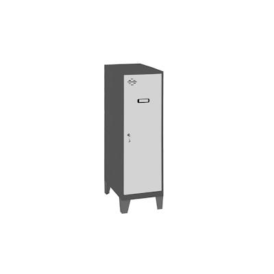 SimonRack Metallschrank mini zerlegt 1 Tür ANTHRACITE/WEISS 1015x400x500 mm (Höhe x Länge x Breite) Image