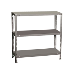 SimonRack Metallregal mit Schrauben Advantage 3 Fachböden mit 75 kg pro Ebene Farbe verzinkt 900x900x400 mm (Höhe x Länge x Breite) Image