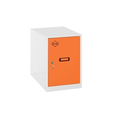 SimonRack Metallschrank mini zerlegt WEISS/ORANGE 475x300x500 mm (Höhe x Länge x Breite) Image