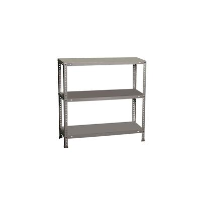 SimonRack Metallregal mit Schrauben Advantage 3 Fachböden mit 75 kg pro Ebene Farbe verzinkt 900x1000x400 mm (Höhe x Länge x Breite) Image