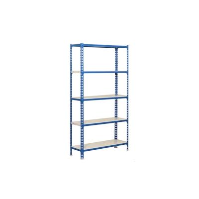 SimonRack Metall-Steckregal Simonclick plus Simonclick 5 Fachböden mit 180 kg pro Ebene in BLAU/WEISS 1800x900x500 mm (Höhe x Länge x Breite) Image