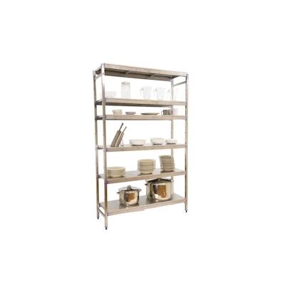 SimonRack Simoninox Edelstahl-Regal Grundregal SIMONINOX 6 Fachböden 1600x1260x400 mm (Höhe x Länge x Breite) Image