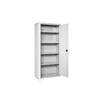 SimonRack Metallschrank 2 Türen 4 Fachböden Zerlegt GRAU/WEISS 1800x800x400 mm (Höhe x Länge x Breite) Image