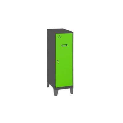 SimonRack Metallschrank mini zerlegt + Regalboden ANTHRACITE/GRÜN 1015x400x500 mm (Höhe x Länge x Breite) Image