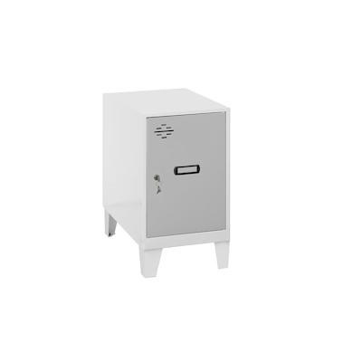 SimonRack Metallschrank mini zerlegt WEISS/GRAU 575x300x500 mm (Höhe x Länge x Breite) Image