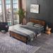 Twin Metal Bed Frame with Vintage Wooden Headboard/Footboard, Stylish Blend for Bedroom