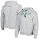 "Men's League Collegiate Wear Heather Gray Michigan State Spartans Arch Essential Pullover Hoodie"