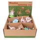 PLANÈTE BOIS 030147APA Set mit 24 Kreiseln-Zum Sammeln-030147APA-24 Stück-Mehrfarbig-Holz-Kinderspiel-Freizeit-Kirmes-4,5 cm x 5 cm-Ab 3 Jahren