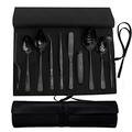 CREATIVECHEF Professional Chef Plating Kit, 10 Piece Culinary Plating Set, Black, Stainless Steel (10 Piece, Black)