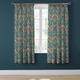 Dreams & Drapes Design - Palais - Pair of Pencil Pleat Curtains With Tie-Backs - 66" Width x 72" Drop (168 x 183cm) in Teal