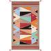 Brown 60 x 38 x 0.1 in Area Rug - Pasargad Rectangle Tuscany Geometric Handmade Flatweave Area Rug in Red/Blue/Orange | Wayfair PNT-322 3x5