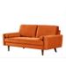 Everly Quinn Gerise 57.87" Loveseat Polyester in Orange | 33.07 H x 57.87 W x 31.5 D in | Wayfair C4A29B12111D4133884E5129A70B0EEE