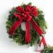 The Holiday Aisle® Wycliffe Faux Fir 24" Wreath Traditional Faux in Green | 24 H x 24 W x 5 D in | Wayfair 3F45AA1E060B4E24B0C469B3E09AC324