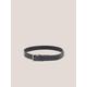 White Stuff Smart Leather Belt In Black