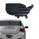 3D Aluminium Badge Sticker Decals American Flag Map Emblem Sticker Car Styling Sticker For Car Truck