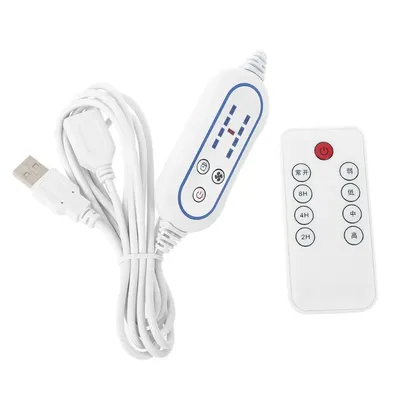 Télécommande réglable à 4 vitesses pour ventilateur USB Lumière LED Télécommande universelle 1 PC