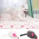 Jouet en peluche en forme de souris pour chat poils courts et doux avec anneau en pierre animal