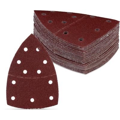 Schleifpapier für Multischleifer, 105 x 152 mm, 50 Schleifdreiecke Klett, Korn 40/80/120/180, 11 Image