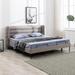 Mixoy Electric Adjustable Upholstered Bed Frame, Platform Frame Compatible, Wireless Remote Intelligent Bed