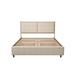Classic steamed bread shaped backrest,metal frame bed,with four storage drawers