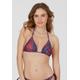 Triangel-Bikini-Top CRUZ "Monique" Gr. 38, rot (rot, blau) Damen Bikini-Oberteile Ocean Blue