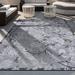 Black/Gray 84 x 63 x 0.25 in Area Rug - Bungalow Rose Rectangle Floral Indoor/Outdoor Area Rug Polypropylene | 84 H x 63 W x 0.25 D in | Wayfair