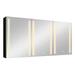 Wrought Studio™ Chamberlan Surface Mount Framed 3 Medicine Cabinet w/ Adjustable Shelves & LED Lighting, Glass | 30 H x 60 W x 6 D in | Wayfair