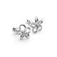 Hot Diamonds Plumeria Stud Silver and Diamond Sterling Silver Earrings