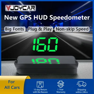 Projecteur de vitesse de pare-brise GPS HUD compteur de vitesse 2 documents Plug and Play