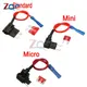 12V Fuse Holder Add A Circuit TAP Adapter Micro Mini Standard ATM APM Blade Auto Fuse with 10A Blade
