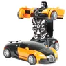 Transformation Mini 2 In 1 Car Robot Toy Anime Action Collision Transforming Model Deformation
