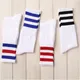 New Men/Women 3 Three Stripes Cotton Socks Retro Old School Hiphop Skate Long Short Meias