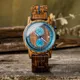 BOBO BIRD Wood Watch Men Business Japanese Quartz Movement Watches Engraved Chronograph Wristwatch