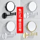 Bathroom Makeup Mirror Aluminum Black Gold Telescopic Mirror Folding Beauty Mirror Wall Hanging