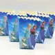 Disney Cartoon Frozen Box 6pcs/Lot Disposable Paper Box Princess Anna Elsa Theme Birthday Party Baby