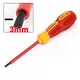 Uxcell 3mm 5mm 6mm Screwdrivers Hand Tools Magnetic Tip Rubber Coated Grip Slotted Flat Head