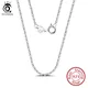 ORSA JEWELS Italian 925 Sterling Silver 1.0mm Cable Chain Personalize Necklace for Women Link Chains