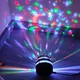 Colorful Starry Sky Projector Lamp Rotating Magic Ball Led Night Light For Bedroom Decor Lamp RGB