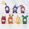 7pcs niedlichen Oddbods Action figur Sicherung Blasen Newt Pogo Slick Jeff Zee Figur Dekor Spielzeug