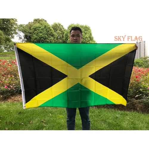 Himmel Flagge Jamaika National flagge 90x150cm hängende Polyester jam jm Jamaika Flagge Haupt