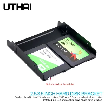 UTHAI G17 2.5/3 5 zoll HDD SSD zu 5 25 zoll Floppy-Stick SSD Festplatte Halterung Metall Harte