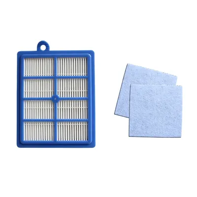 Waschbar 1PCS Staub Hepa Filter H12 H13 + 2PCS Motor Baumwolle Filter für Philips Electrolux AEG Image
