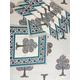 6 Seater Rectangular Tree of Life Indian Block Print Cotton Tablecloth with Square Napkin set, Dinning Table Cover,150CM X 225CM